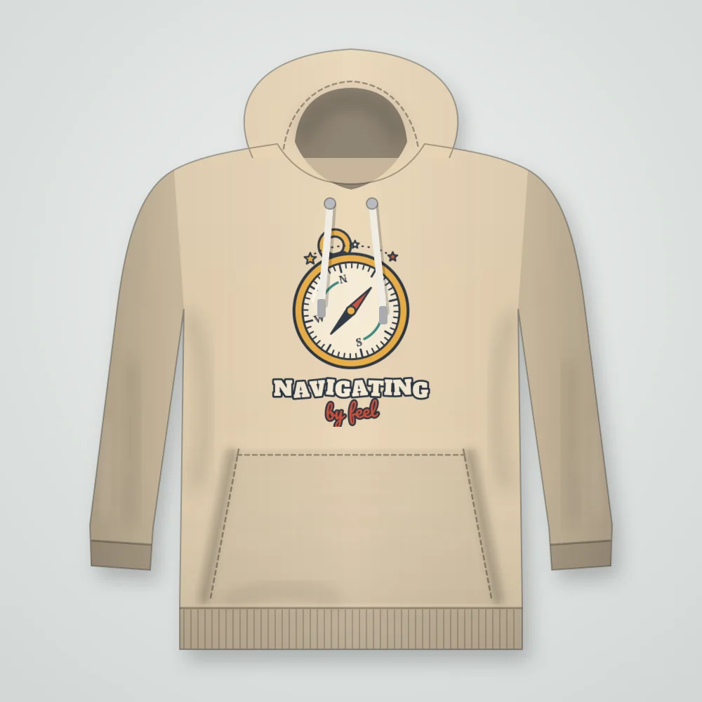 Hiccup Compass design shown on the Pullover Hoodie