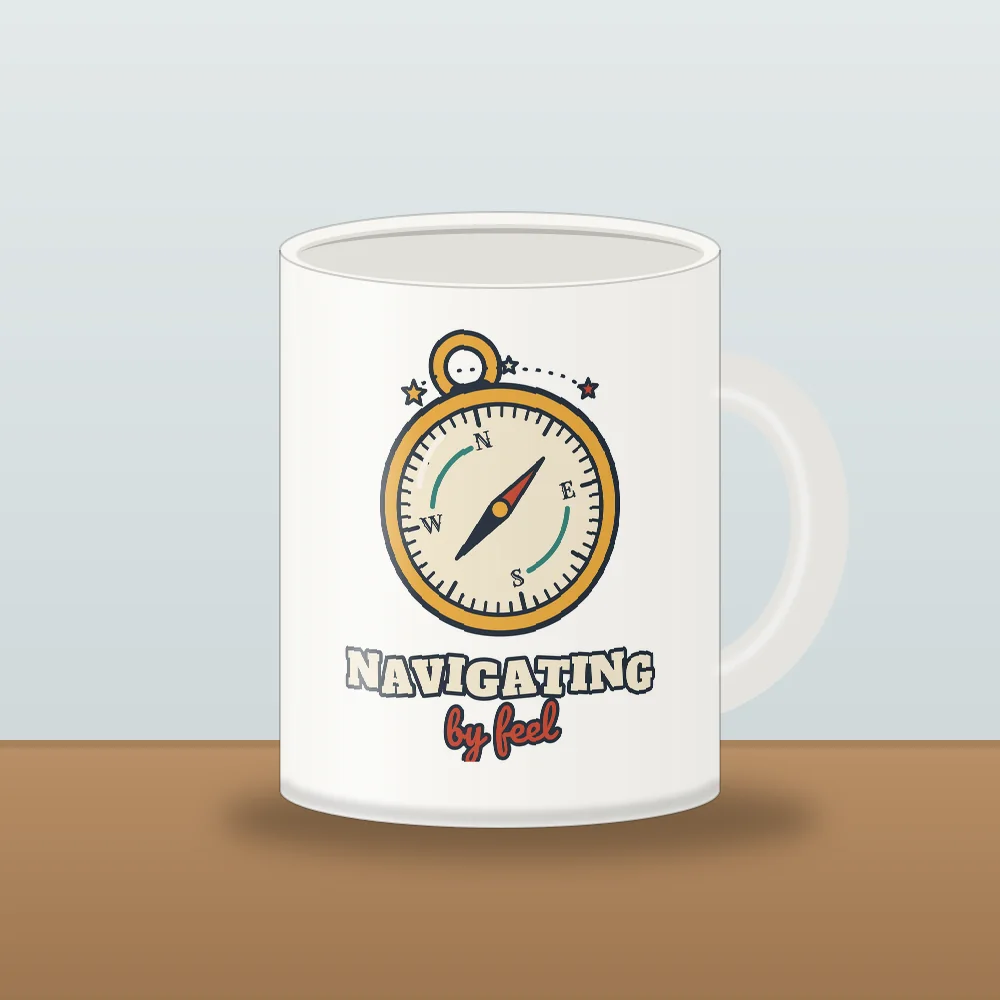 Hiccup Compass printed on the White Mug (11 oz)