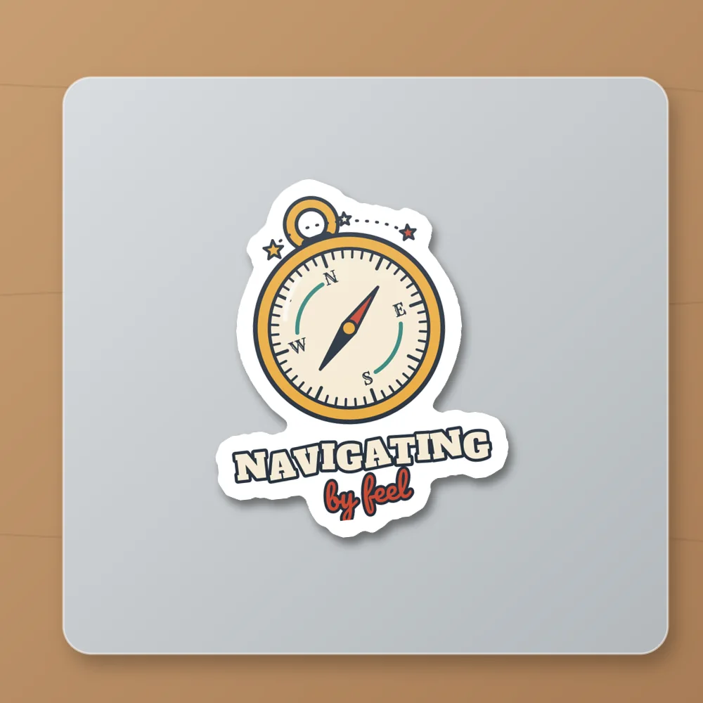Hiccup Compass design shown on the Kiss-Cut Sticker