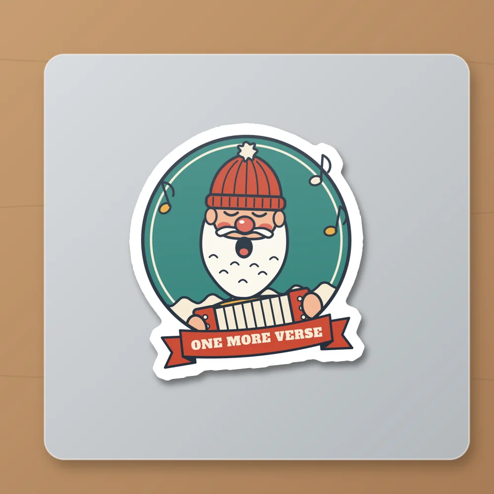Old Salt: Singalong design shown on the Kiss-Cut Sticker