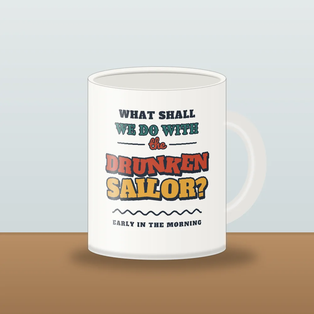 What Shall We Do? printed on the White Mug (11 oz)
