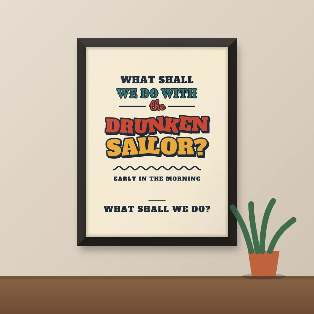 What Shall We Do? printed on the Matte Poster