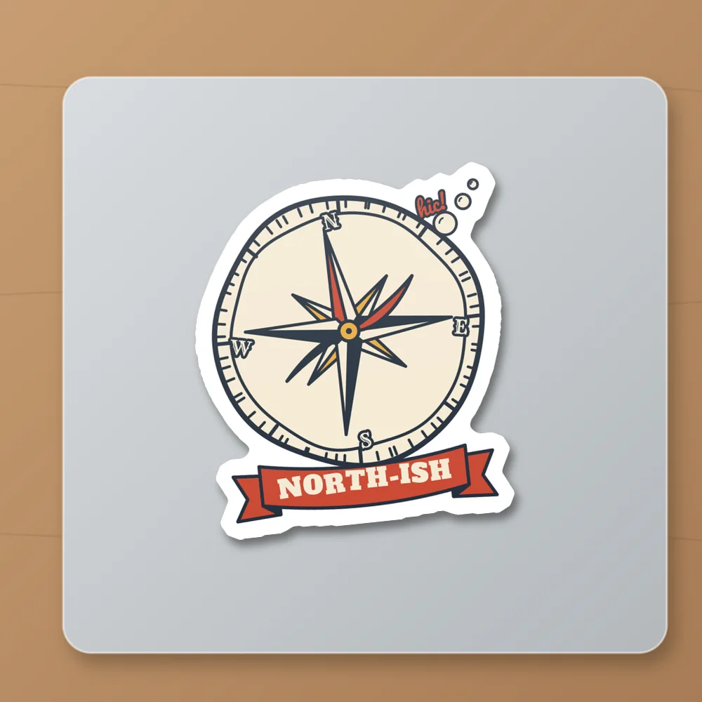 Stickers example: Wonky Compass